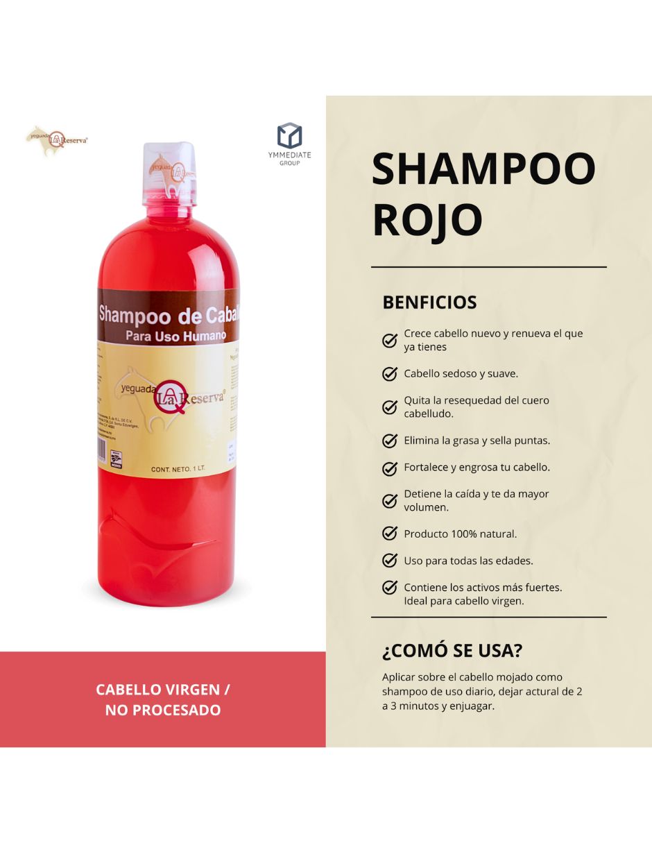 Set de shampoo para cabello todo tipo para uso humano fuerza y crecimiento 4