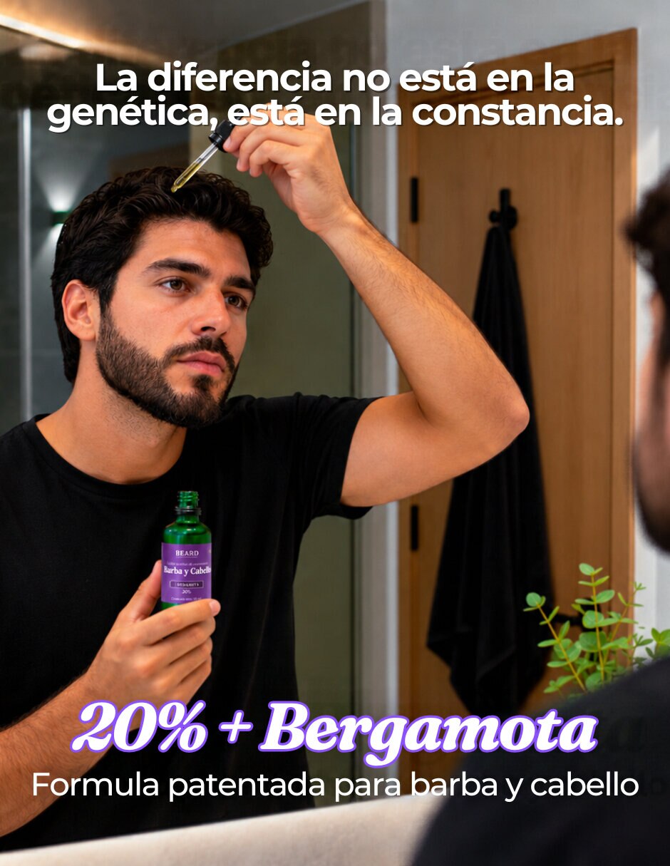 Tratamiento para (si aplica) Barba y cabello Set de 3 Botellas de Tratamiento para Barba y Cabello Crecimiento Sin Familia 3