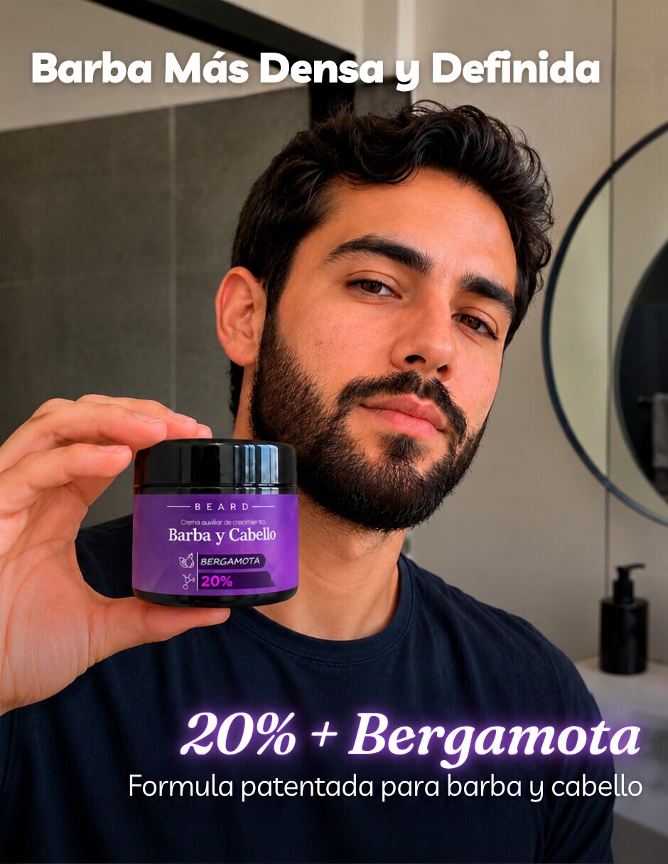 Tratamiento para (si aplica) Barba y cabello Set de 3 Frascos de Tratamiento en Crema para Crecimiento de Barba y Cabello Crecimiento Sin Familia 4