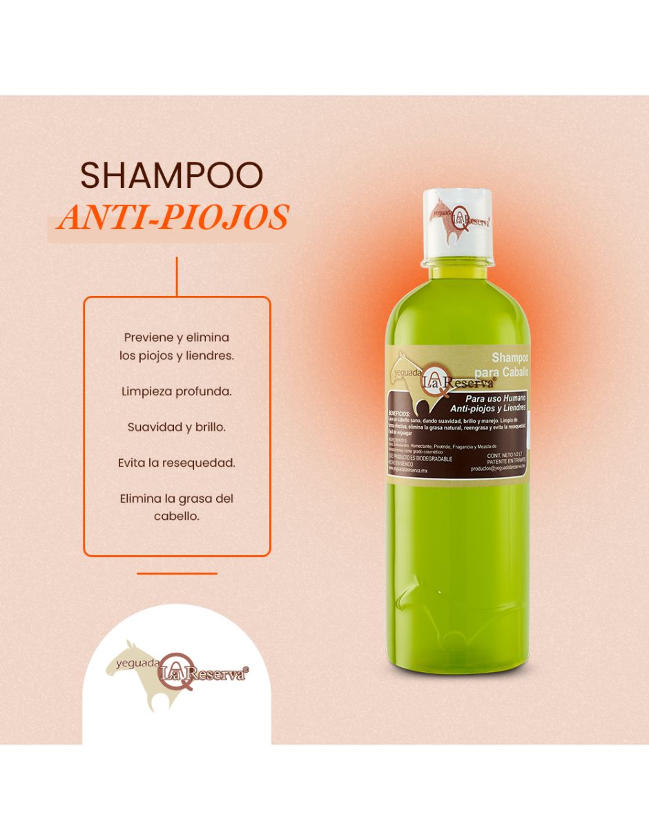 Set de shampoo para cabello Todo tipo Shampoo Antipiojos Y Liendres YEGUADA LA RESERVA 4