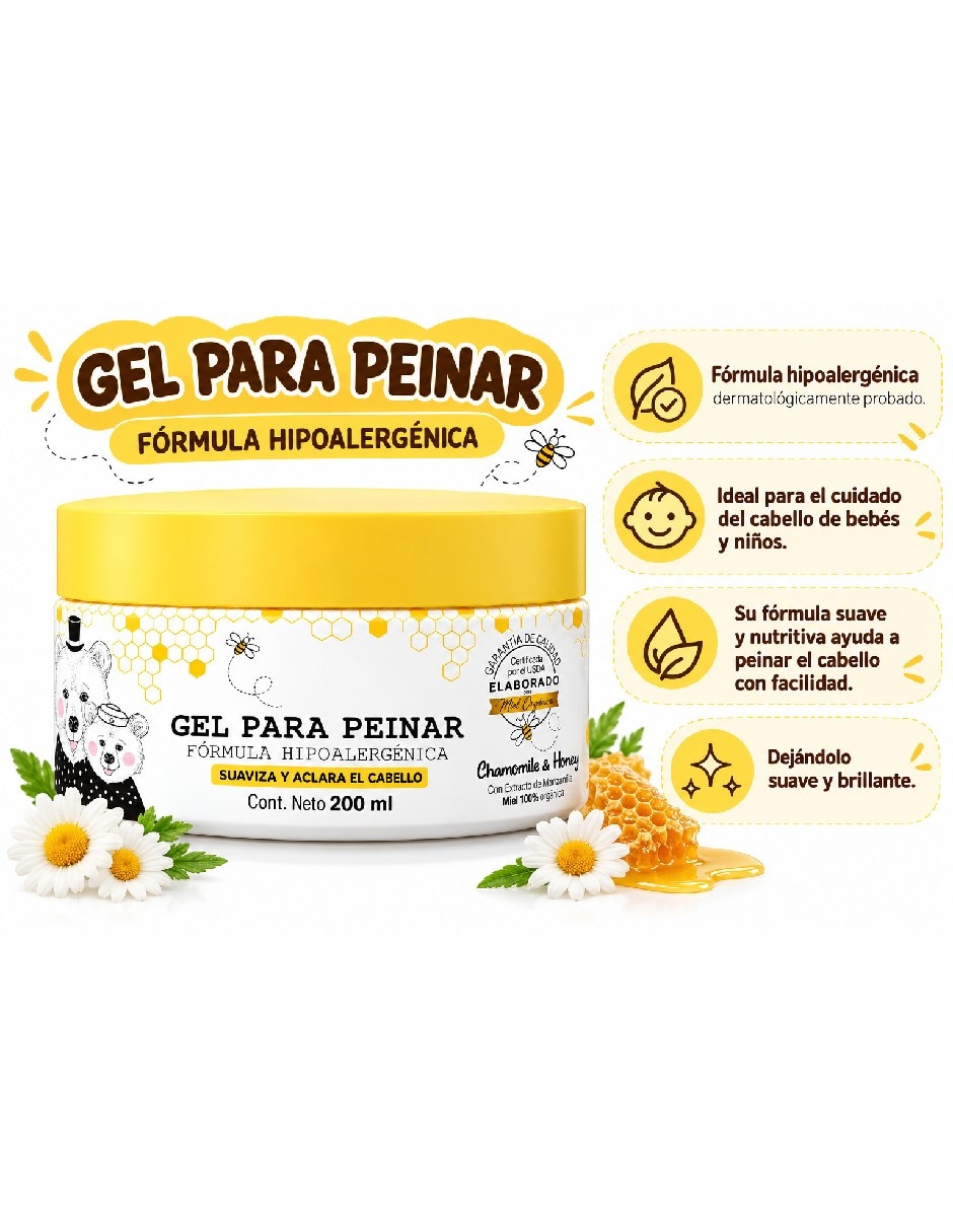 Gel Gel capilar de manzanilla y miel 200 ml 2
