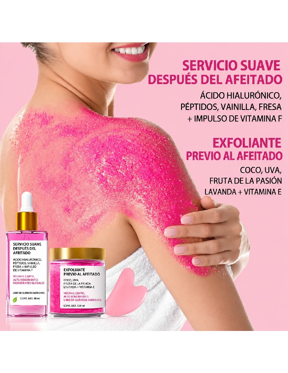 Set de hidratación y exfoliación post afeitado Hidratante corporal 2