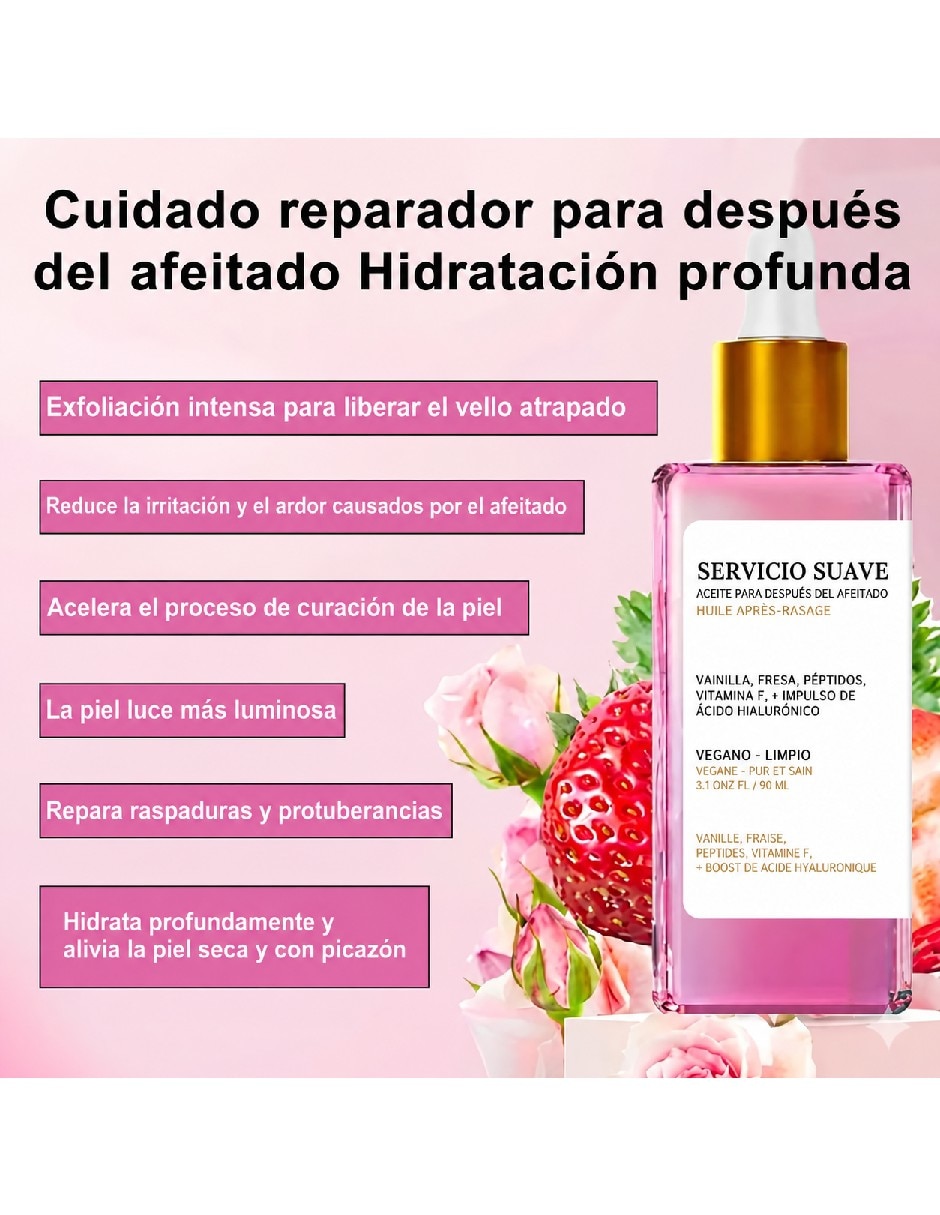 Set de hidratación y exfoliación post afeitado Hidratante corporal 5